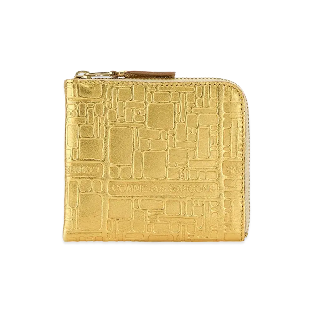 COMME des GARCONS Leather Card Holder "Gold"