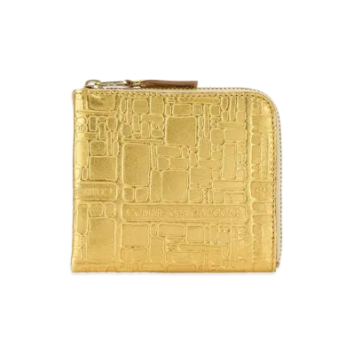 COMME des GARCONS Leather Card Holder "Gold"