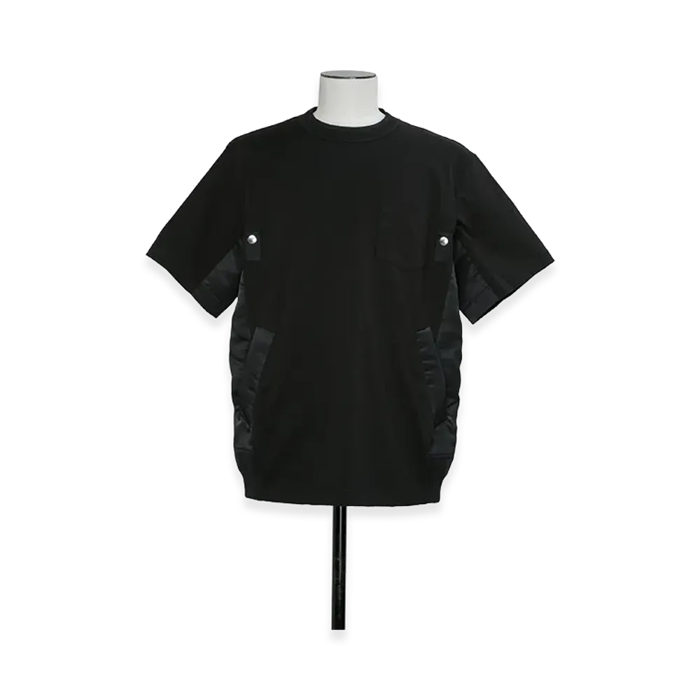sacai Cotton Jersey T-Shirt "Black"