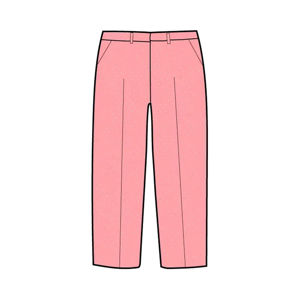 Supreme Metallic Dot Trouser "Pink"