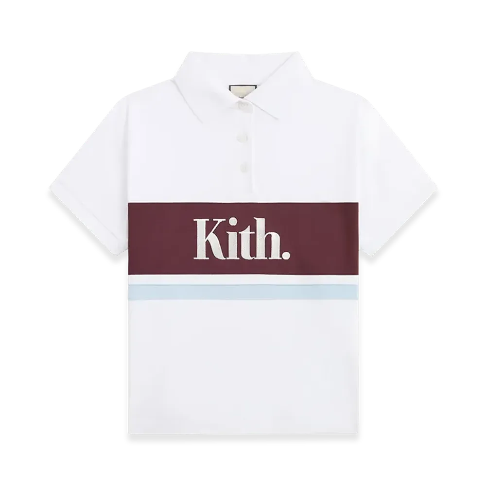 Kith Women's Breda Paneled Polo "White"