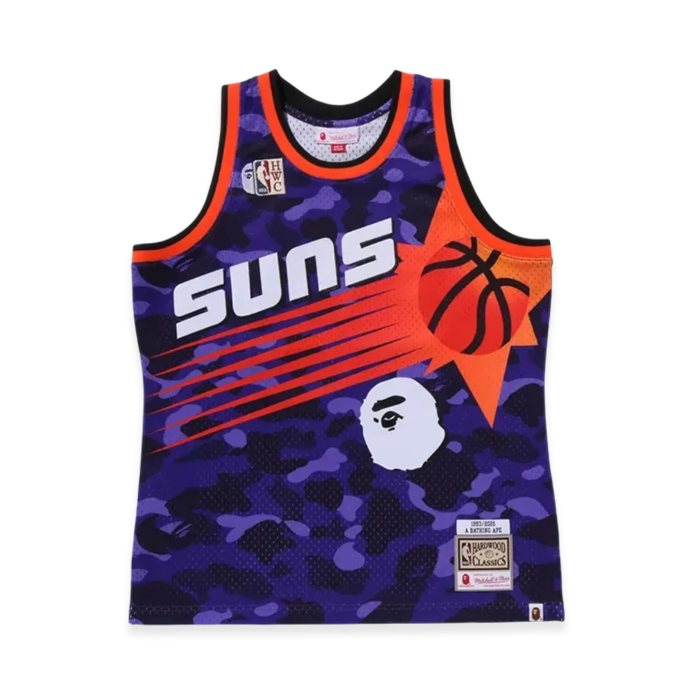 A BATHING APE x Mitchell & Ness x NBA Phoenix Suns Swingman Jersey "Purple"