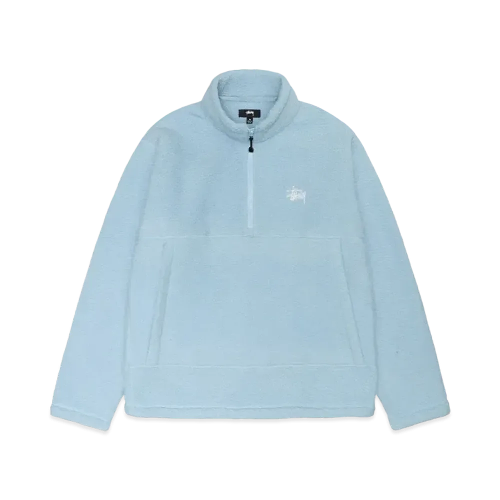 Stussy Half Zip Mock Polar Fleece "Blue"