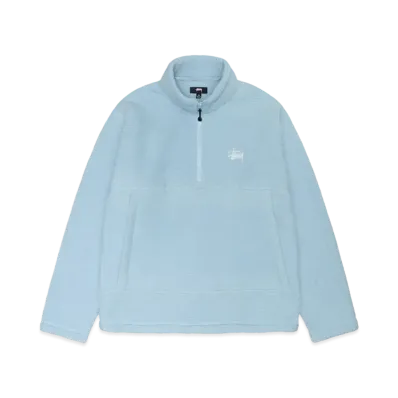 Stussy Half Zip Mock Polar Fleece "Blue"