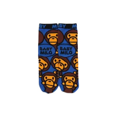 A BATHING APE Baby Milo Socks "Blue"