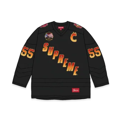 Supreme x FDNY Hockey Jersey "Black"