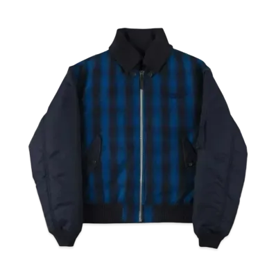 SUPPLIER Checked Ma-1 "Blue"