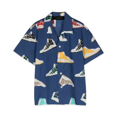 AMIRI Kids Short Sleeve Shirt "Blue"