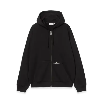 Carhartt WIP Hooded Wip Label Sweat Jacket "Black"