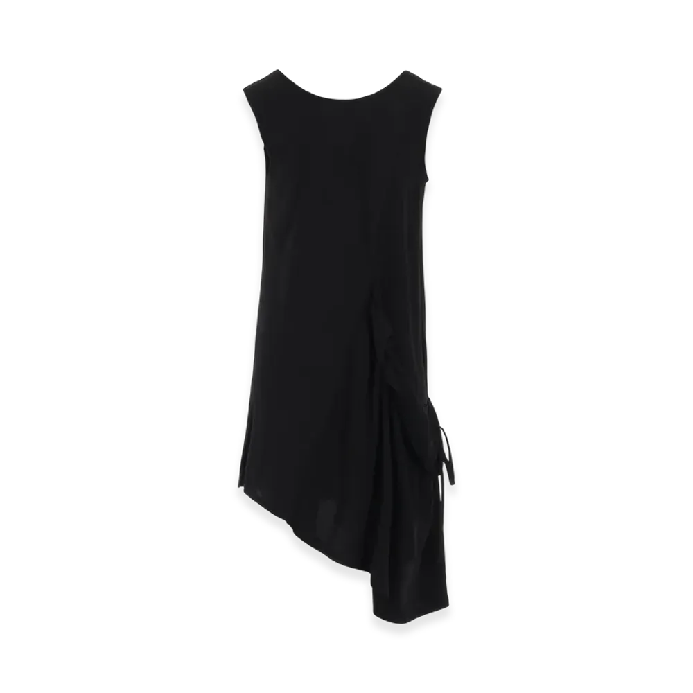 Y's Crepe De Chine Sleeveless Blouse "Black"