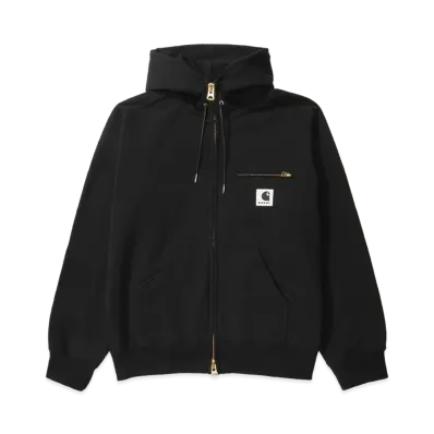 sacai x Carhartt WIP Cotton Jersey Hoodie "Black"