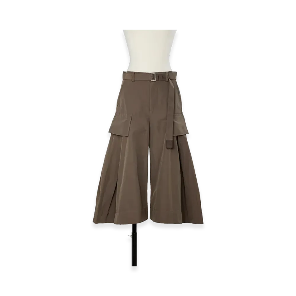 sacai Women's Grosgrain Pants "Brown"