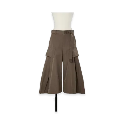 sacai Women's Grosgrain Pants "Brown"