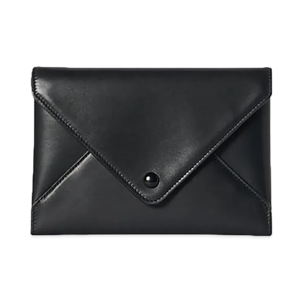 The Row Women's Envelope Leather Clutch Bag "Black"