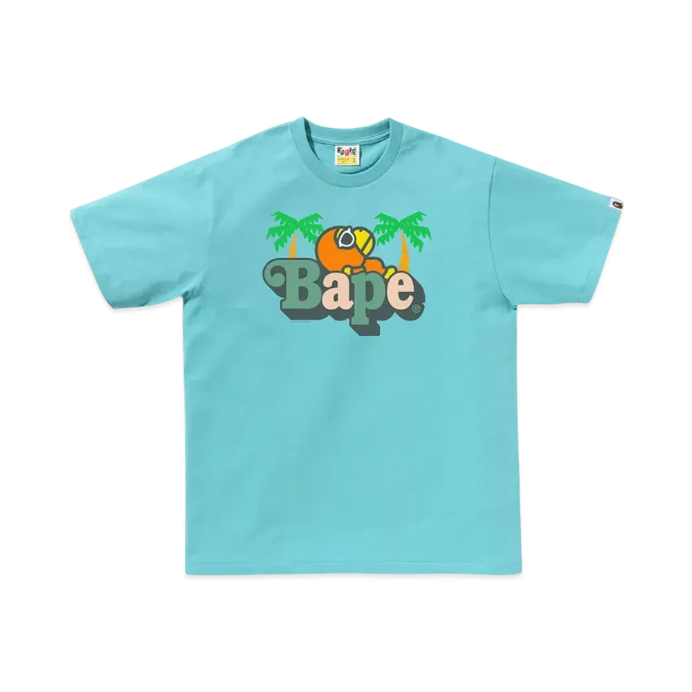 A BATHING APE Colors Milo On Bape Summer Tee "Blue"