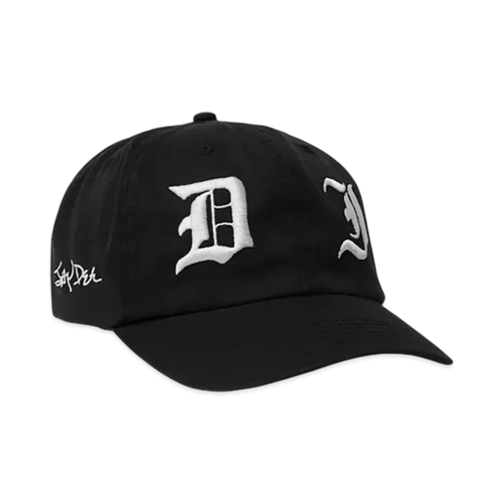 HUF x J DILLA Washed Snapback Hat "Washed Black"