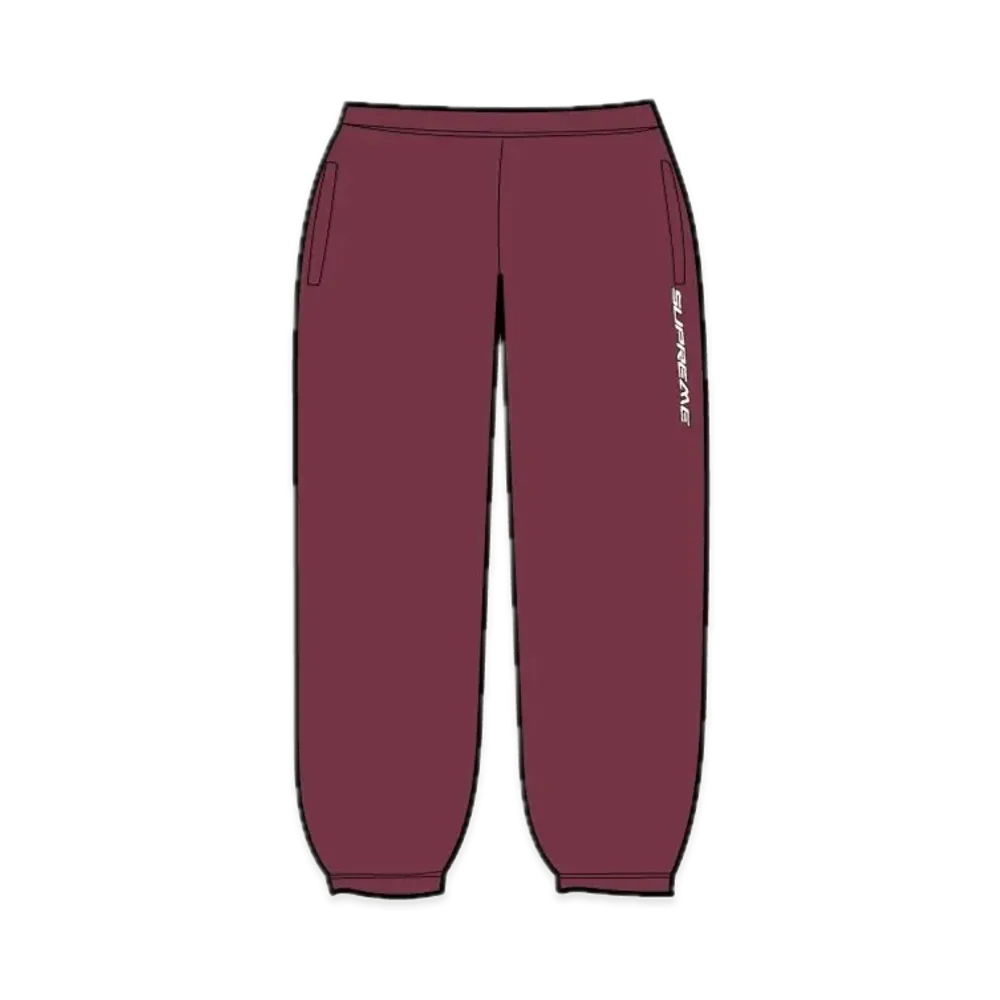 Supreme Warm Up Pant "Burgundy"