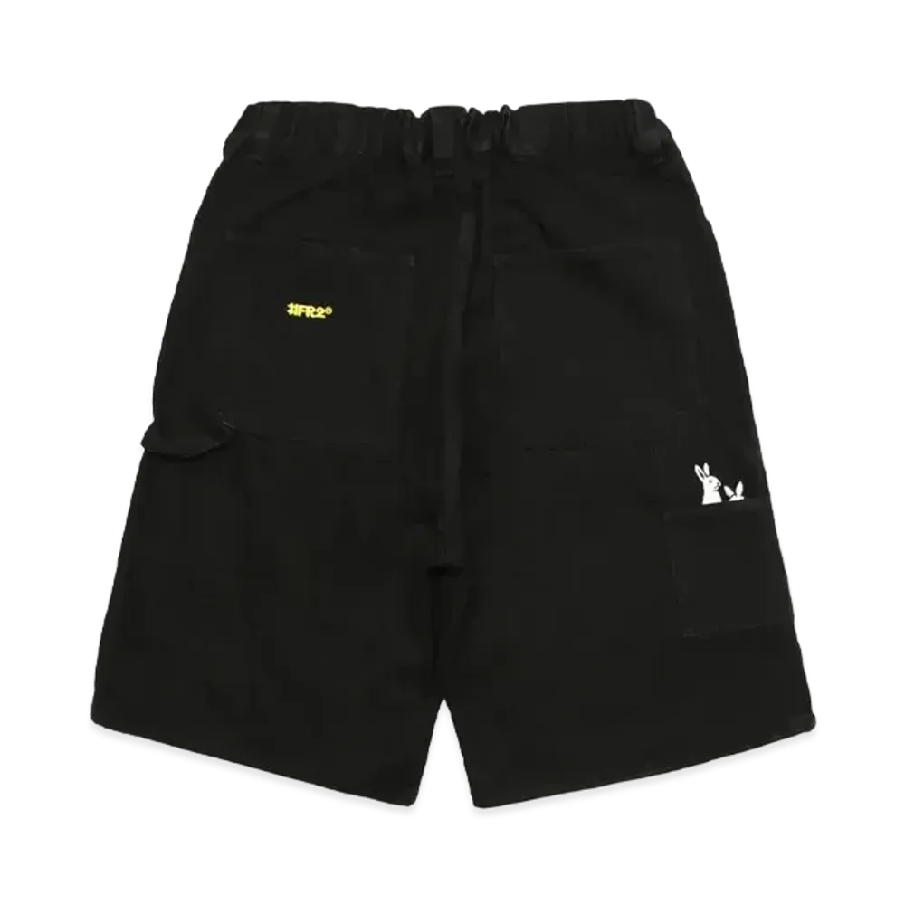 FR2 Back Pocket Icon Out Denim Short Pants "Black"