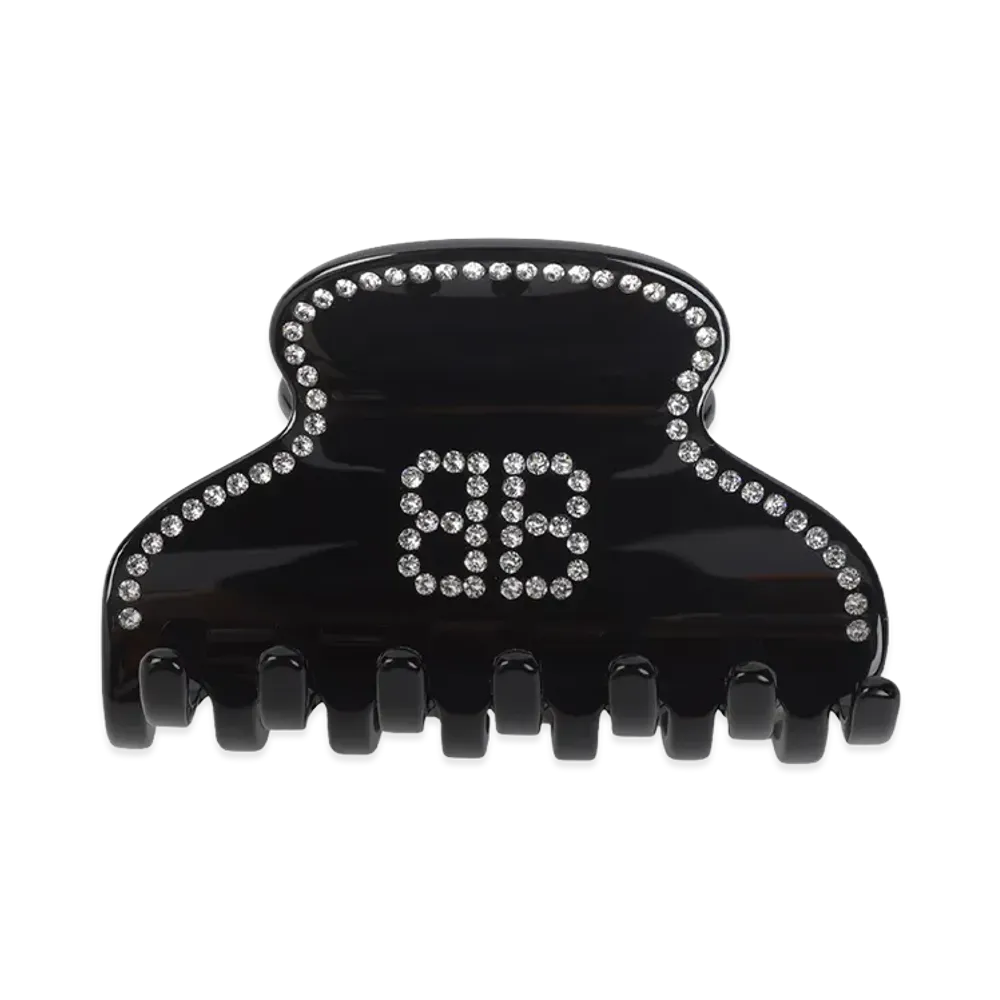 BALENCIAGA Women's Holli BB Hair Grip "Black"