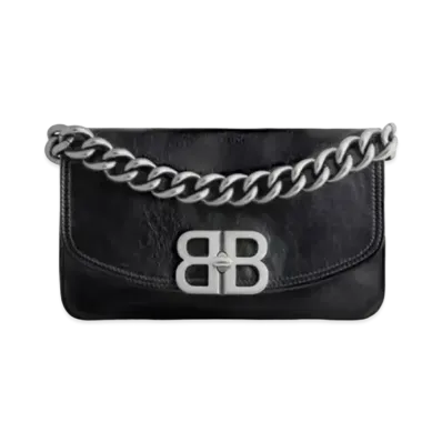 BALENCIAGA BB Soft Small Flap Bag "Black"