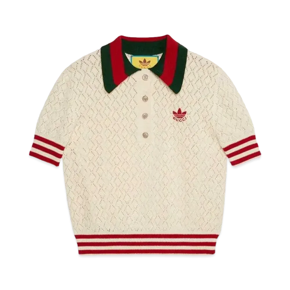 adidas x GUCCI Cotton Polo "White"