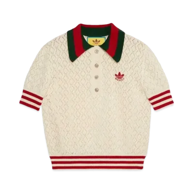 adidas x GUCCI Cotton Polo "White"