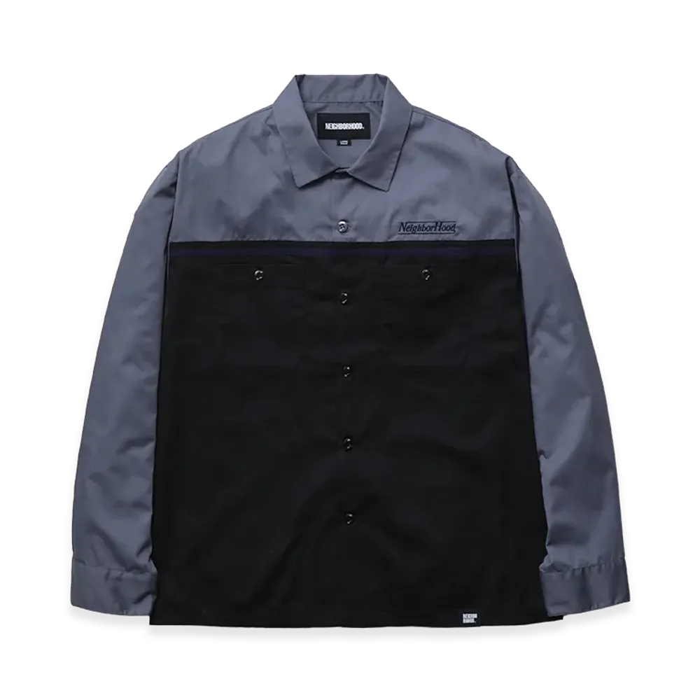 NEIGHBORHOOD Bicolor Work Shirt LS "Black"