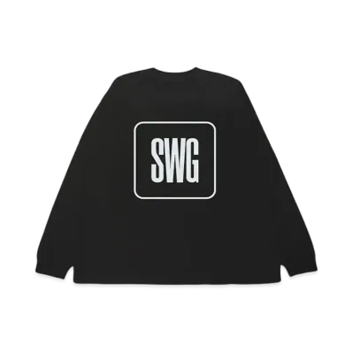 SWAGGER BOX LOGO LT-SHIRT "BLACK"