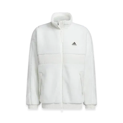 adidas Wording Pack Loose Fit Boa Jacket (Gender Neutral) "Off White"