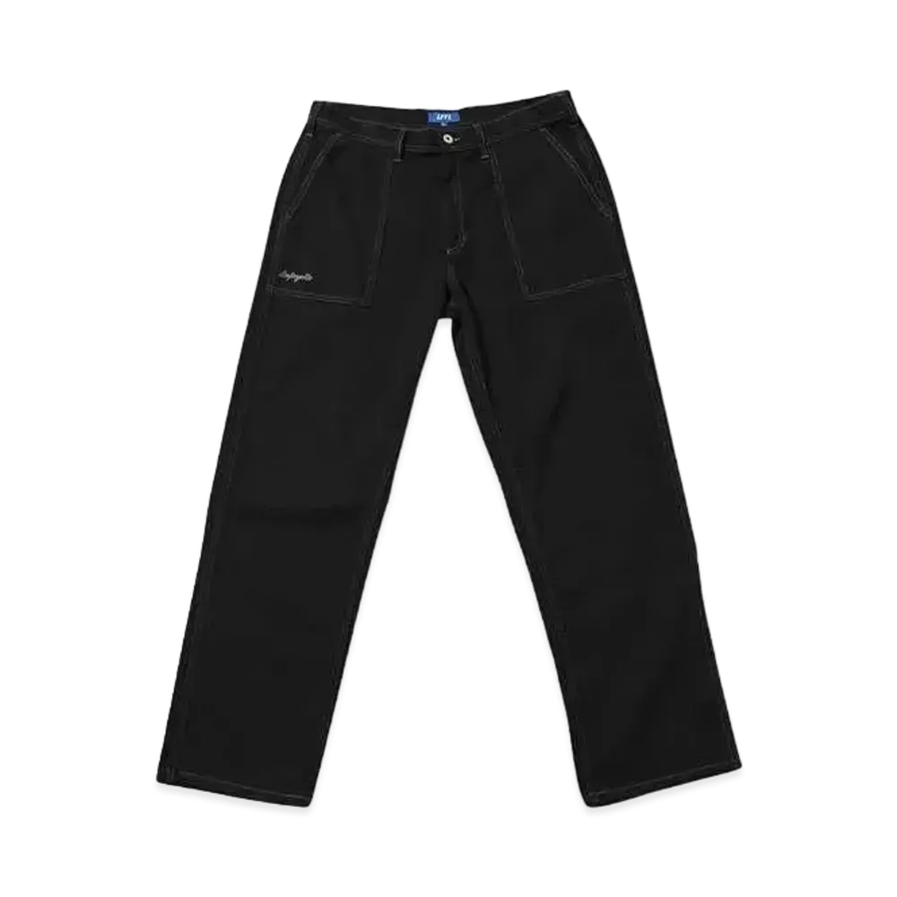 LFYT COTTON TWILL BAKER PANTS "BLACK"
