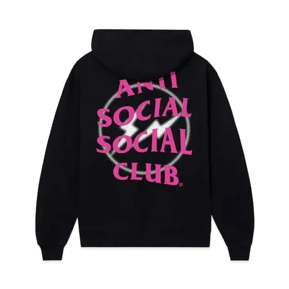 ANTI SOCIAL SOCIAL CLUB x FRAGMENT Half Tone Logo Hoodie "Black Pink"