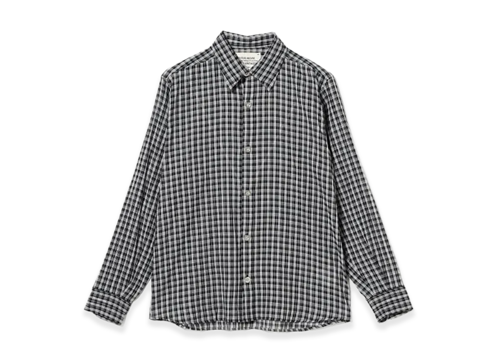 BEAMS FUTURE ARCHIVE Checkered Shirt "Black"