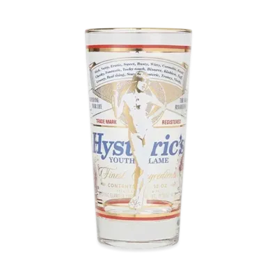 HYSTERIC GLAMOUR Hg Label Beer Glass "White"