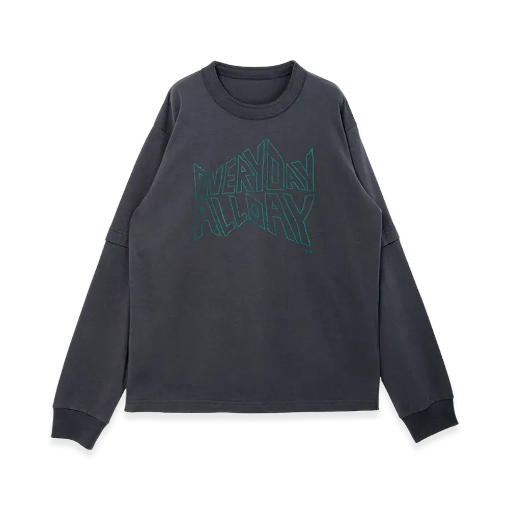 sacai by Geoff Mcfetridge Print L/S T-Shirt "Cool Gray"