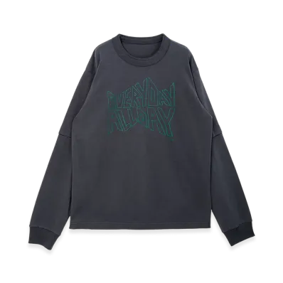sacai by Geoff Mcfetridge Print L/S T-Shirt "Cool Gray"