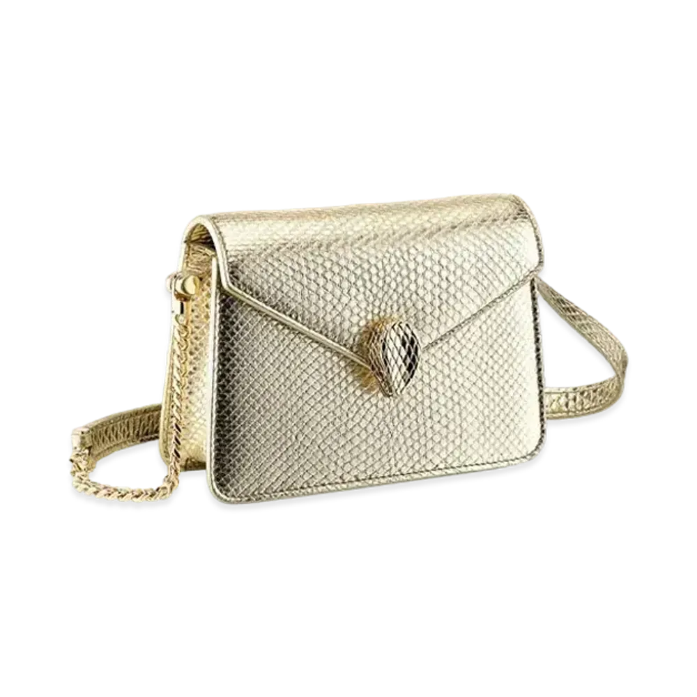 BVLGARI Serpenti Forever Mini Bag "Light Gold"
