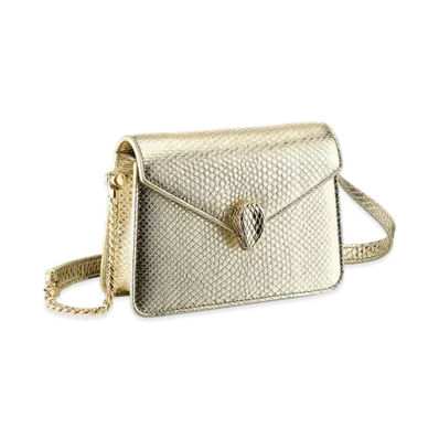 BVLGARI Serpenti Forever Mini Bag "Light Gold"