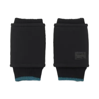 Paul Smith Cropped Logo Fingerless Gloves "Black"