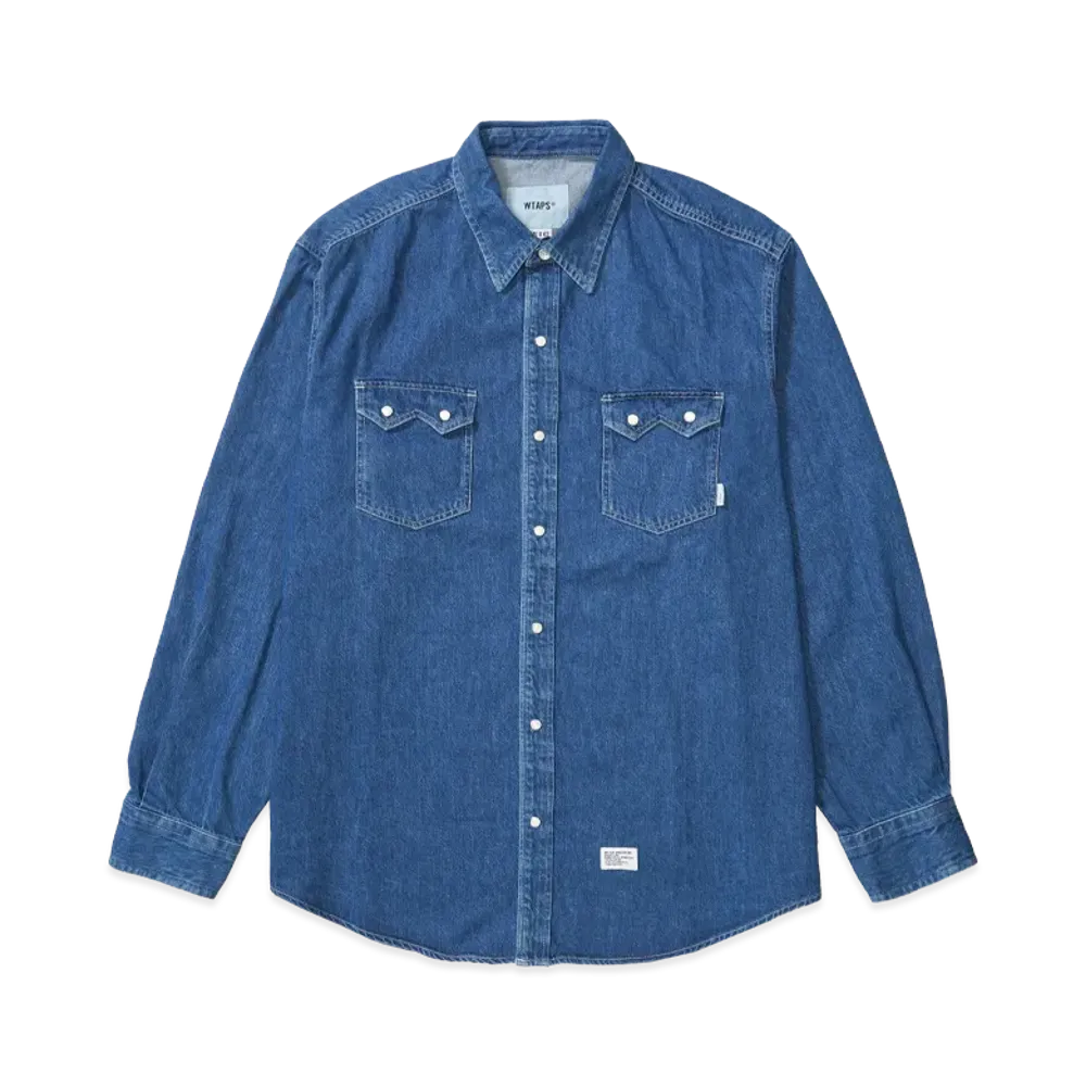 WTAPS Allman / LS / Cotton. Denim "Indigo"