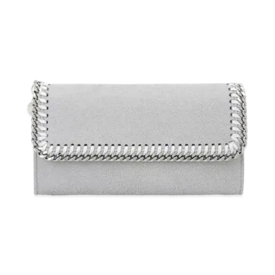 STELLA McCARTNEY Farabela Continental Wallet "Light Gray"