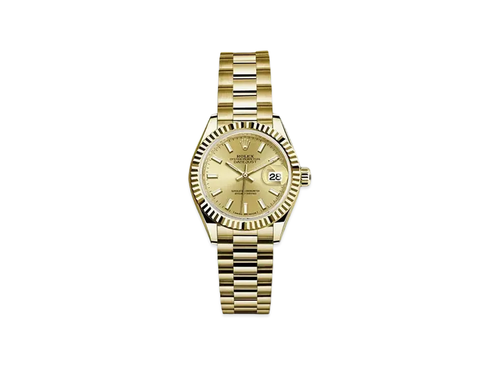 ROLEX Date-Just 28 Champagne Gold Dial 279178