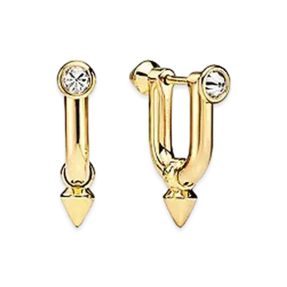 Tiffany & Co.Titan by Pharrell Williams Titan Medium Earrings "Yellow Gold/Diamond"