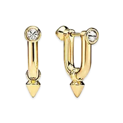 Tiffany & Co.Titan by Pharrell Williams Titan Medium Earrings "Yellow Gold/Diamond"