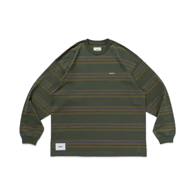 WTAPS Bdy 02 / LS / Cotton. Textile. Sign "Olive Drab"