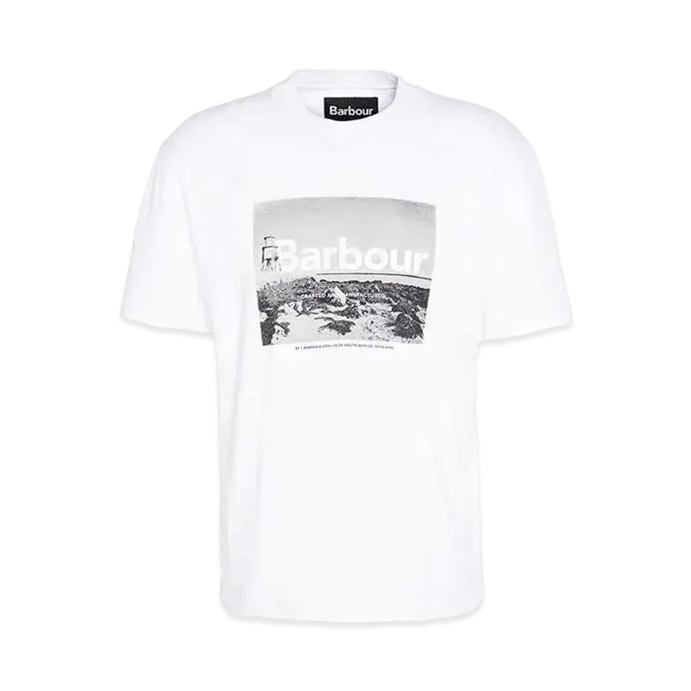Barbour Archive Graphic Relaxed Fit T-Shirt Groyne "White"