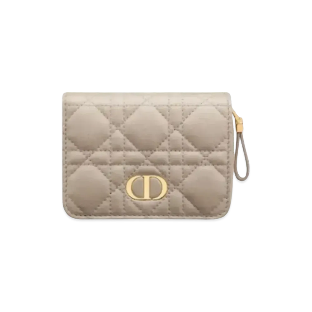 Dior Carocompact Zip Wallet "Sand"