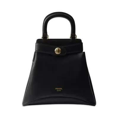 PRADA Medium Prada Etude Leather Bag "Black"