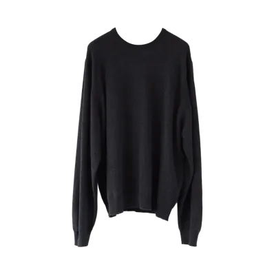 COMOLI x Scott & Charters Crew Neck Knit - 24AW "Charcoal"