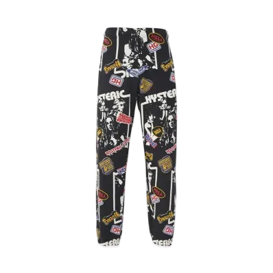 HYSTERIC GLAMOUR 4Girls Pattern Sweatpants "Black"