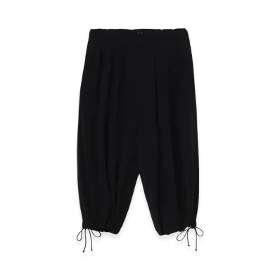 Ground Y Crepe De Chine Balloon Pants "Black"